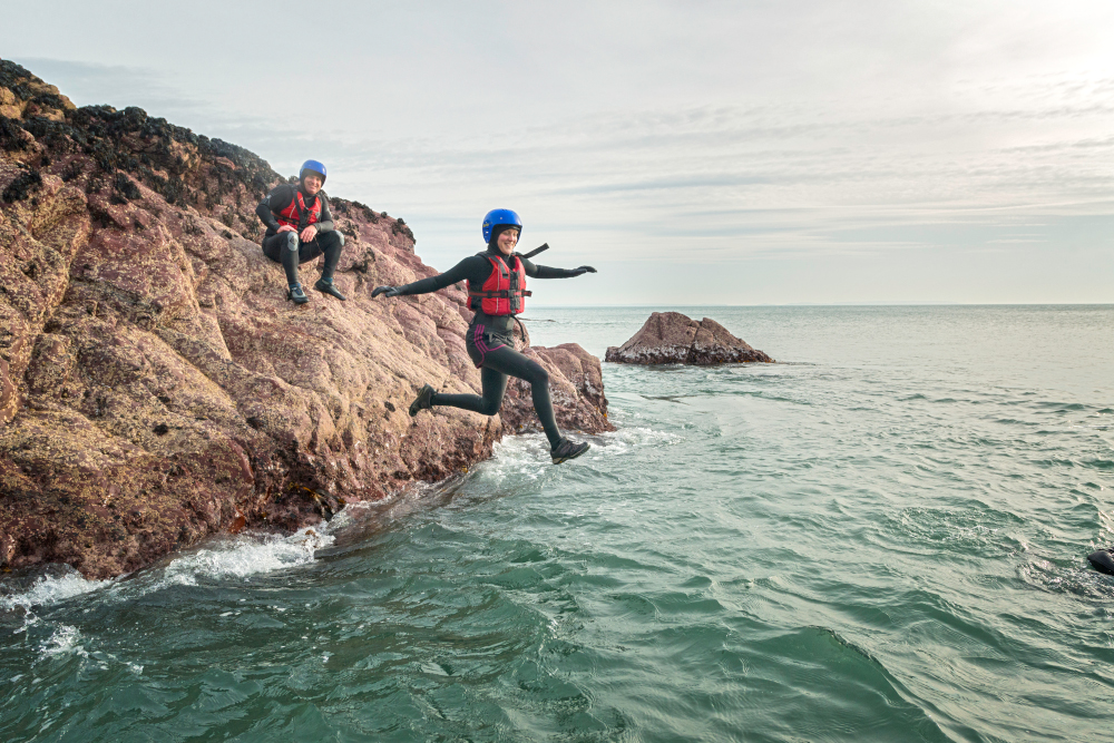 Coasteering in Pembrokeshire