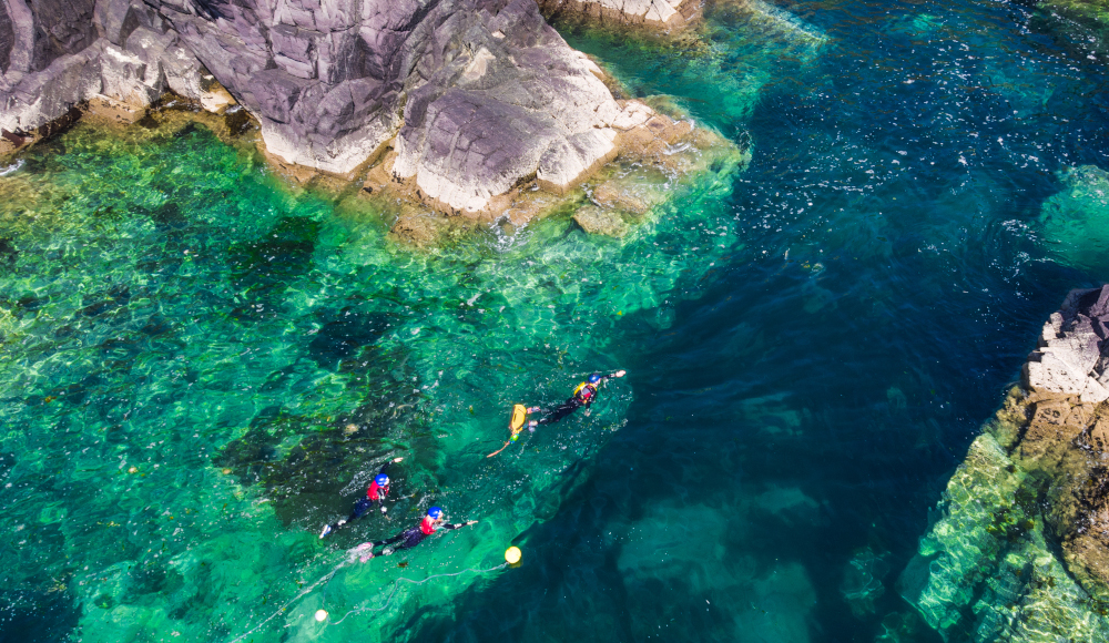 Coasteering in Pembrokeshire